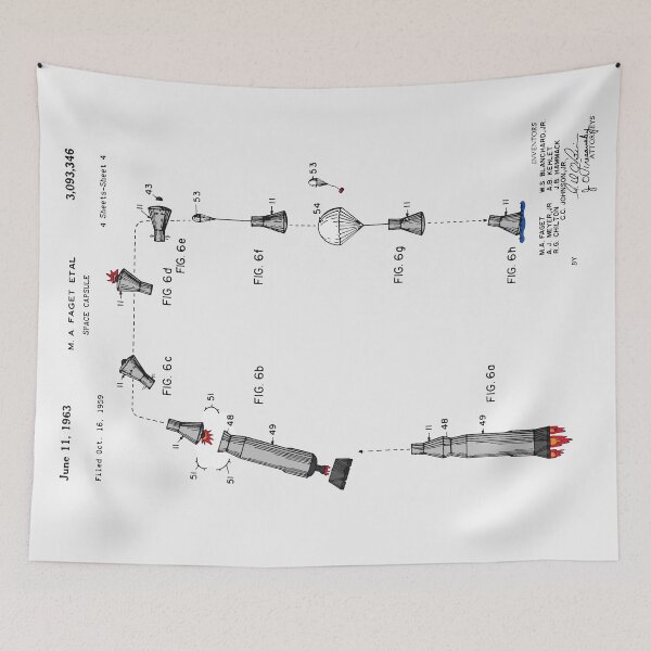 Item preview, Space Capsule Patent (v2) designed and sold by FinlayMcNevin.