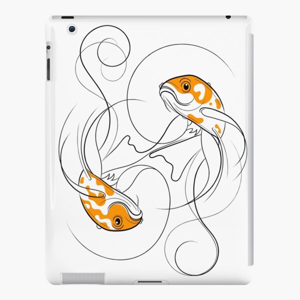 Koi Fish Line Drawing  Tapestry for Sale by Adam Regester