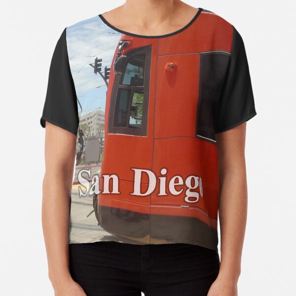 San Diego Red Mover Chiffon Top