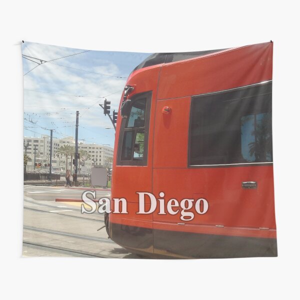 San Diego Red Mover Tapestry