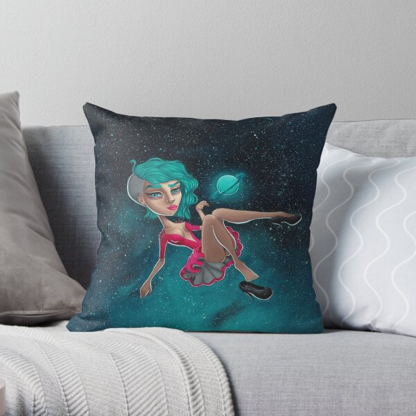 Orbit by Miss E Throw Pillow
