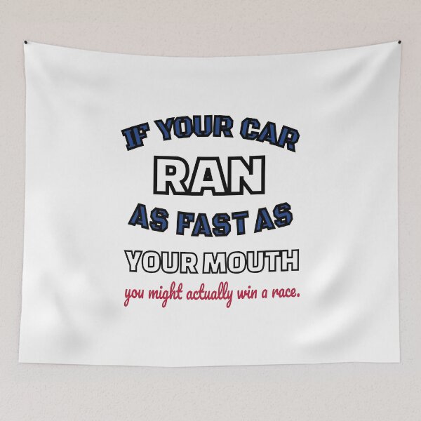Item preview, Race Track Dirt and Asphalt Funny Mouth Funny Racing Gift and Apparel for All Ages designed and sold by GabiBlaze.