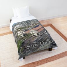 San Diego Train Comforter