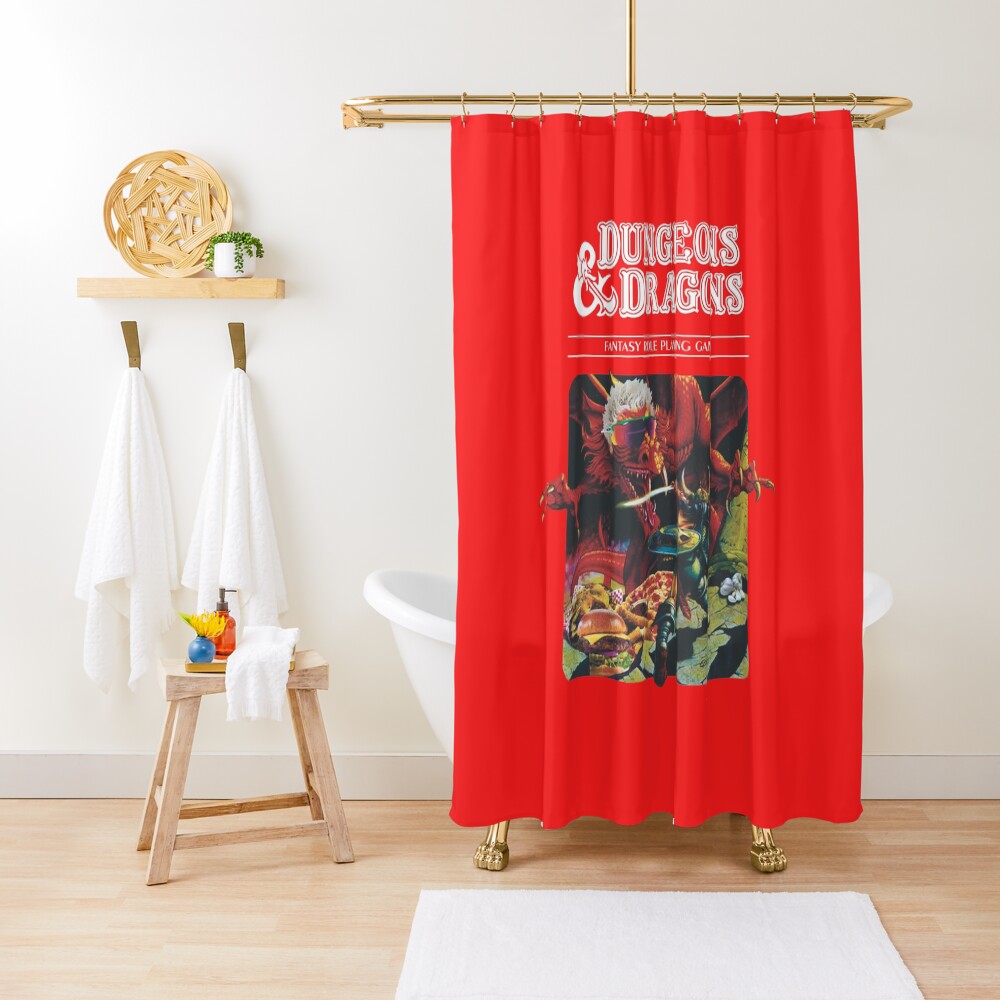 "Dungeons & Dragons" Shower Curtain for Sale by PedroArts Redbubble