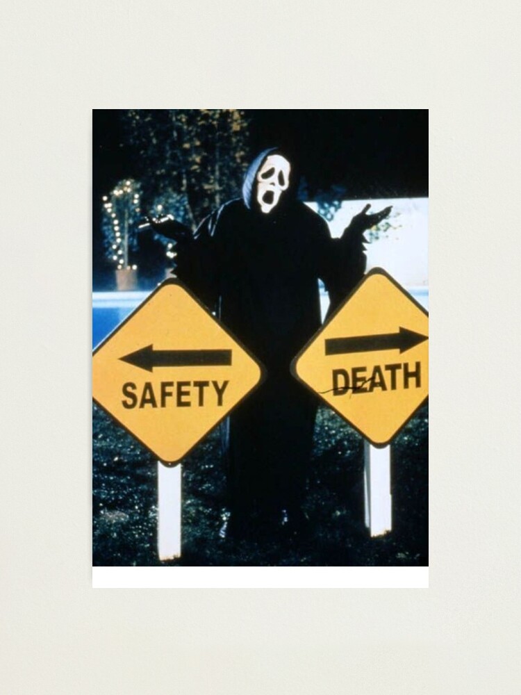 Alternate view of Safety <--> Death Photographic Print