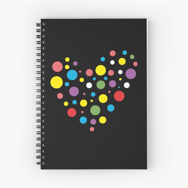 Item preview, Big Polka Dot Heart made with colorful dots designed and sold by alenaz.