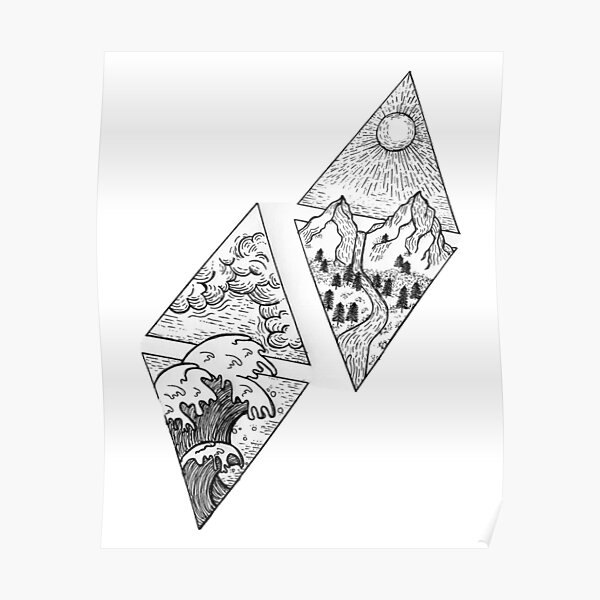 Triangular Tattoos That Beautifully Portray The Four Elements  Livingly