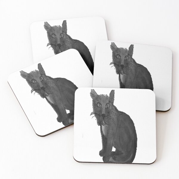 Item preview, A gray cat designed and sold by BellsPainting.
