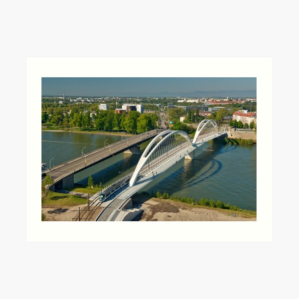 Ponts sur le Rhin à Strasbourg Impression artistique