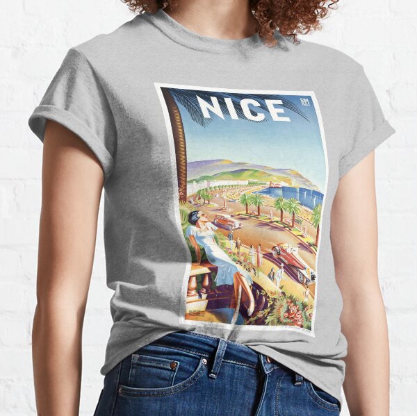 1935 Nice France Travel Poster Classic T-Shirt