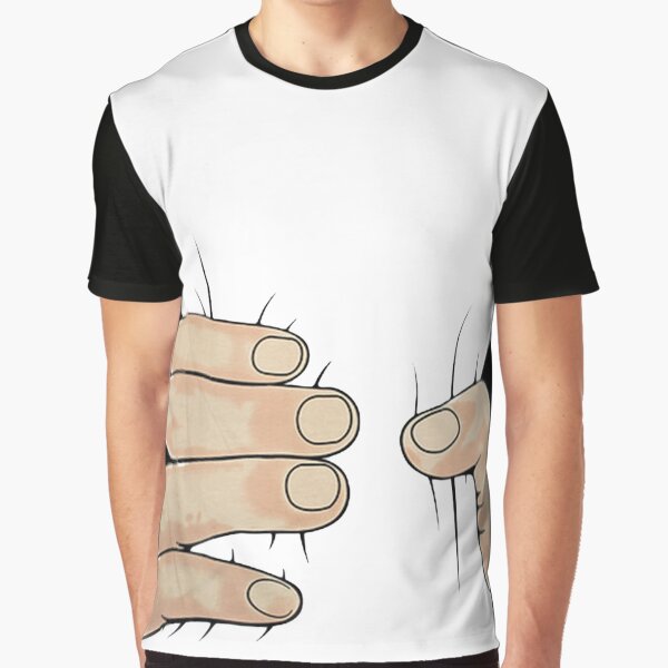 Funny Hands Grabbing Graphic T-Shirt