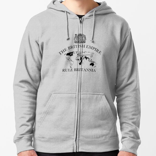 RULE BRITANNIA Zipped Hoodie