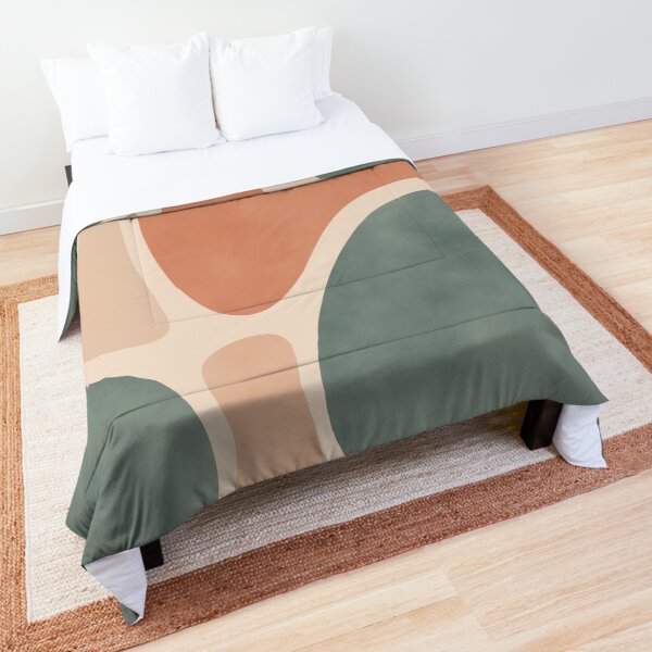Earth Tones Shapes Comforter
