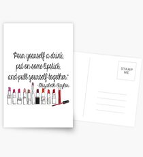Pull Yourself Together Quote Postcards