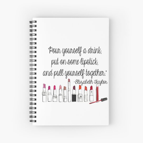 Pull Yourself Together Quote Spiral Notebook