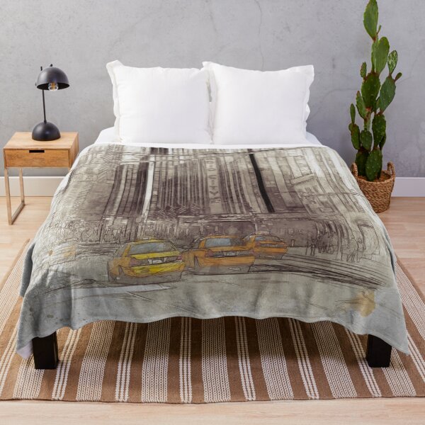 Item preview, NYC Yellow Cabs Radio City Hall - SKETCH designed and sold by Art-Frankenberg.