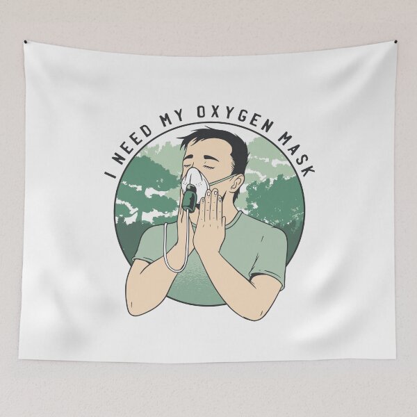 Item preview, FUNNY OXYGEN MASK QUOTE T-SHIRT GIFT PRESENT designed and sold by Timcito.