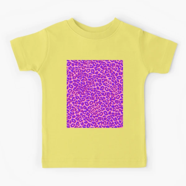 ★LECYTO★ Leopard Trail TShirtPurple Leopard print in purple, pink and red
