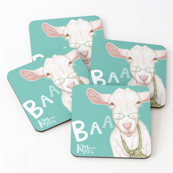 Item preview, Baa Baa Goat (Turquoise Green) designed and sold by kmoonart.