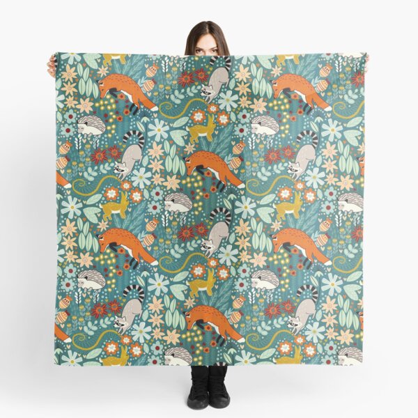 Textured Woodland Pattern Scarf