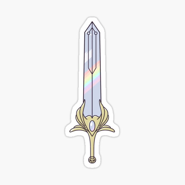 Ella ra espada del arco iris Pegatina