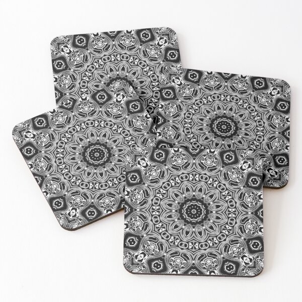 Item preview, Mandala White Camaïeu, motif 4, by Bennydoscope designed and sold by Bennydoscope.