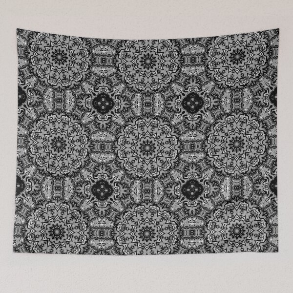 Item preview, Mandala White Camaïeu, motif 5, by Bennydoscope designed and sold by Bennydoscope.