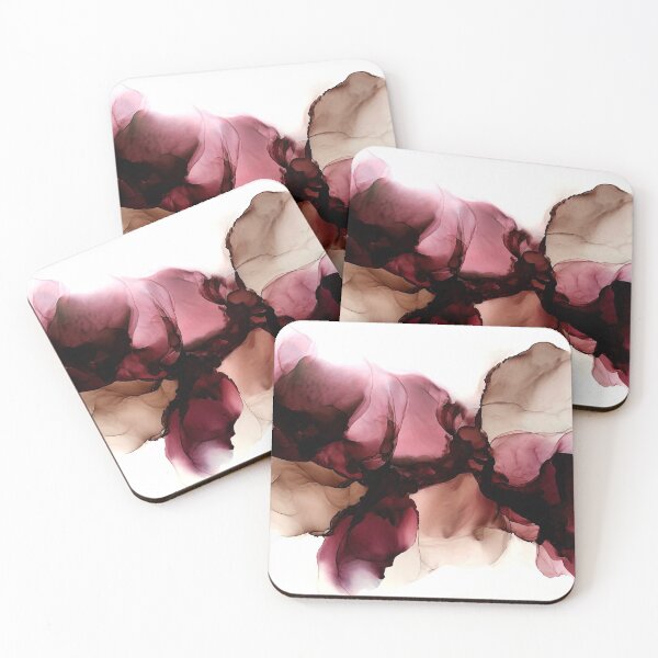 Item preview, Inside, floral design, alcohol ink, claret designed and sold by Sindy Fischer.