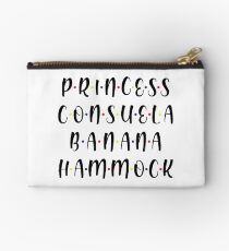 PRINCESS CONSUELA BANANA HAMMOCK Black Zipper Pouch