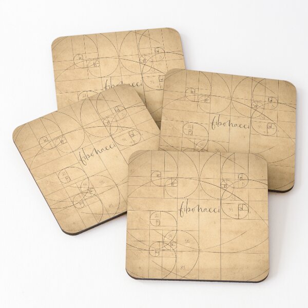 Item preview, Fibonacci: Rectangles, Spirals, and Text, on Paper designed and sold by IOMAprints.
