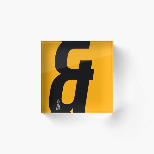 & sign Acrylic Block