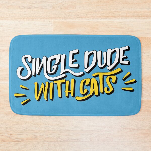 Item preview, Single Dude With Cats designed and sold by beardsandcats.