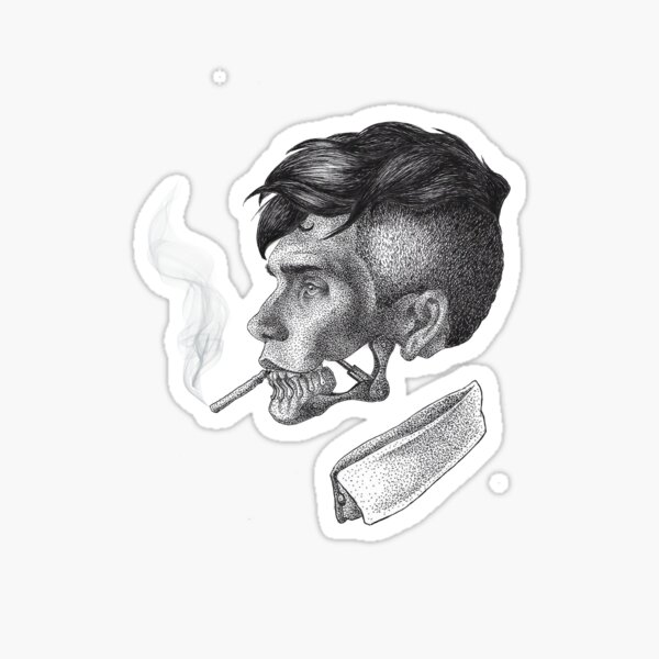 Thomas Shelby Peaky Blinders Dessin Sticker