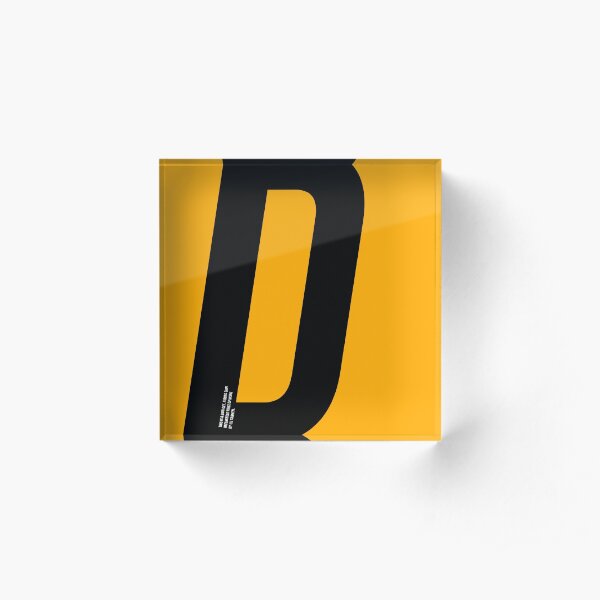 D sign Acrylic Block
