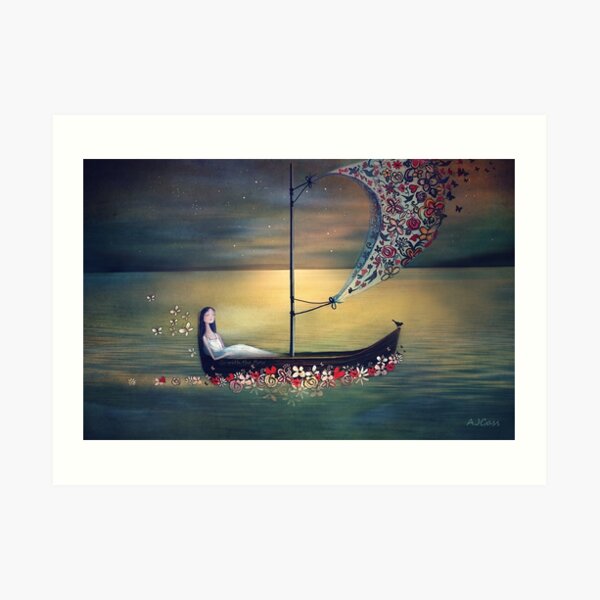Go with the flow Art Print