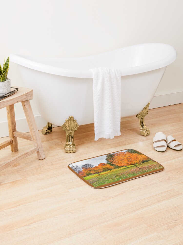 Thumbnail 2 of 6, Bath Mat, Autumn In Springfield designed and sold by mljdwhite.