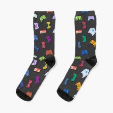 Video game controller background Gadgets seamless pattern Socks