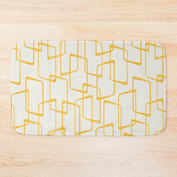 Item preview, Reverse Yellow Retro Geometric Pattern designed and sold by itsjensworld.