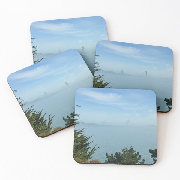 Item preview, San Francisco Fog - Golden Gate Bridge Framed by Treetops designed and sold by Georgia Mizuleva.