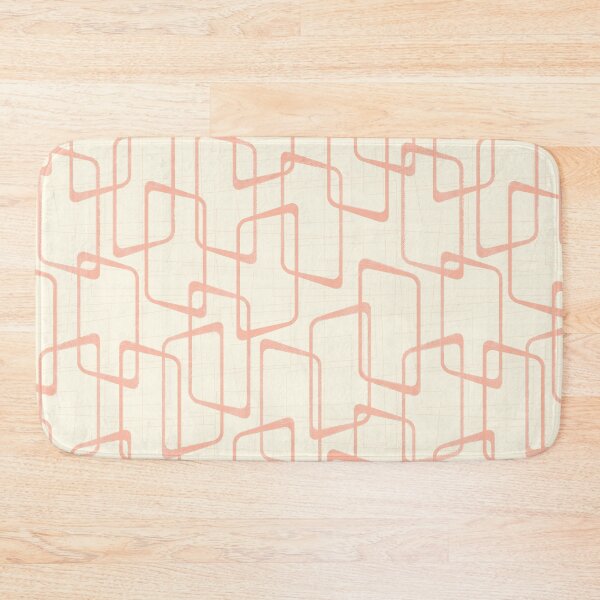 Item preview, Reverse Blush Retro Geometric Pattern designed and sold by itsjensworld.