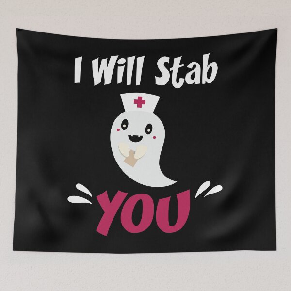 Item preview, Cute I will stab you Boo Boo Crew Nurse Ghost Fun women Gift for Halloween Lover 2019 designed and sold by SurgicalDesign.