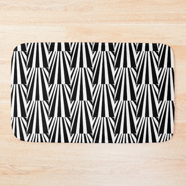 Item preview, Monochrome Abstract Op-Art Stripes designed and sold by grinningskull.