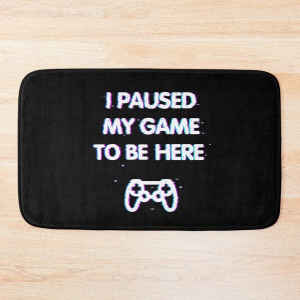 Artikelvorschau, Ich habe mein Spiel angehalten, um hier zu sein, T-Shirt, Controller, Glitch, Gamer, Webentwickler, Coder Shirt entworfen und verkauft von lxmag.
