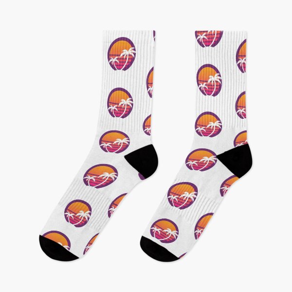 Item preview, Outrun Tropical Sun (Purple Outline)  designed and sold by MartineMeeka.