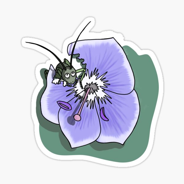 Eat Flowers Not Insects Sticker