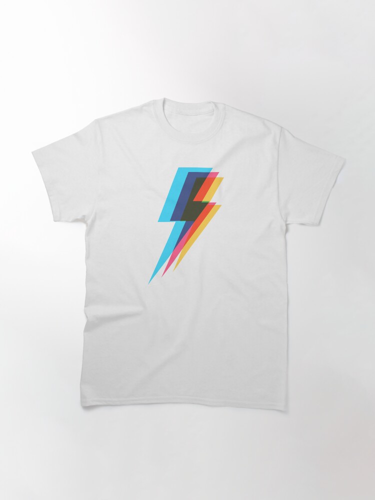 Thumbnail 3 of 7, Classic T-Shirt, Lightning Kaleidoscope 3 designed and sold by animinimal.