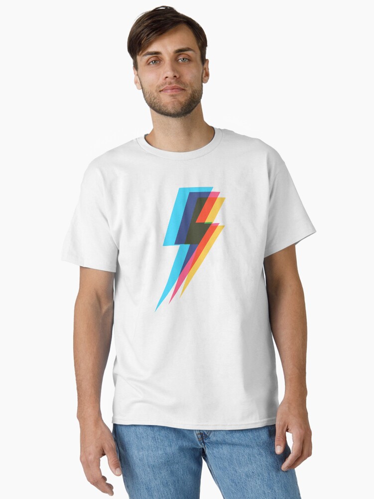 Thumbnail 1 of 7, Classic T-Shirt, Lightning Kaleidoscope 3 designed and sold by animinimal.