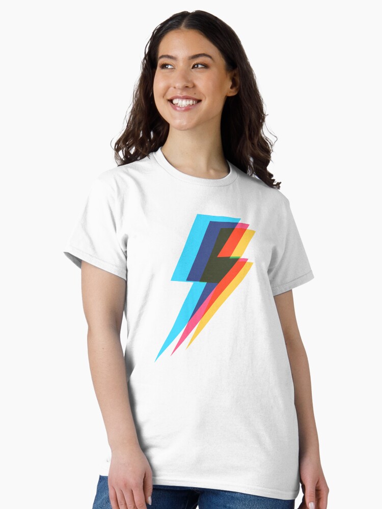 Thumbnail 2 of 7, Classic T-Shirt, Lightning Kaleidoscope 3 designed and sold by animinimal.