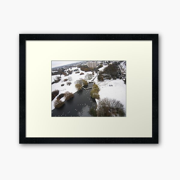 Snowy Hornchurch from Above Framed Art Print