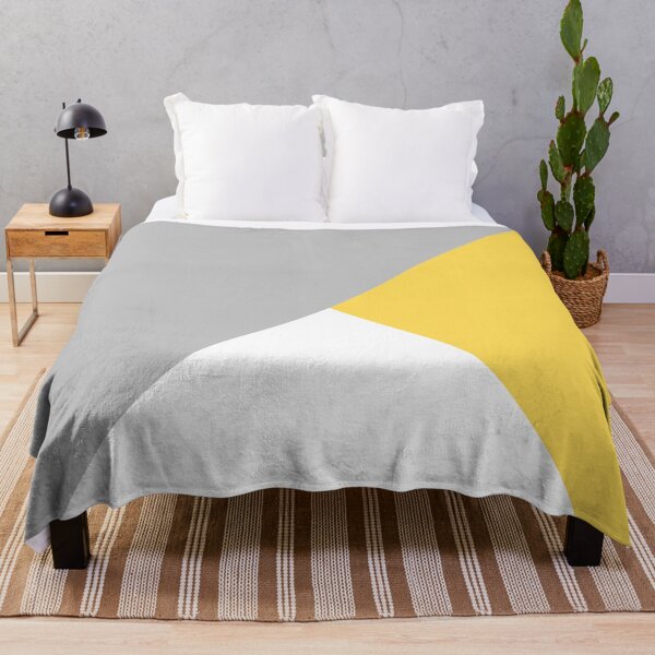 Item preview, Tricolor Silver Gray Mustard Yellow And White II designed and sold by rewstudio.